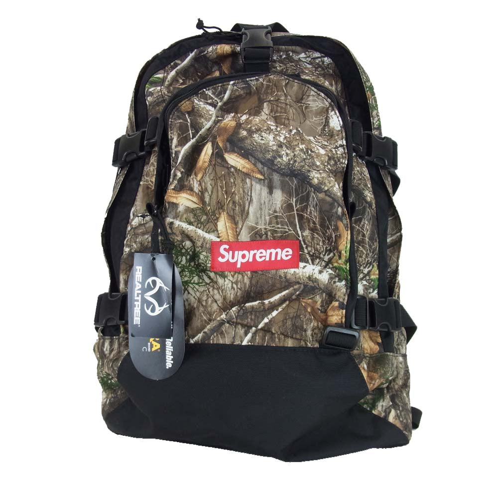 Supreme  19FW Backpack Real Tree Camo 枯葉