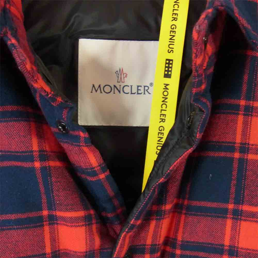 MONCLER × fragment チェックダウンシャツ pn-timikakota.go.id