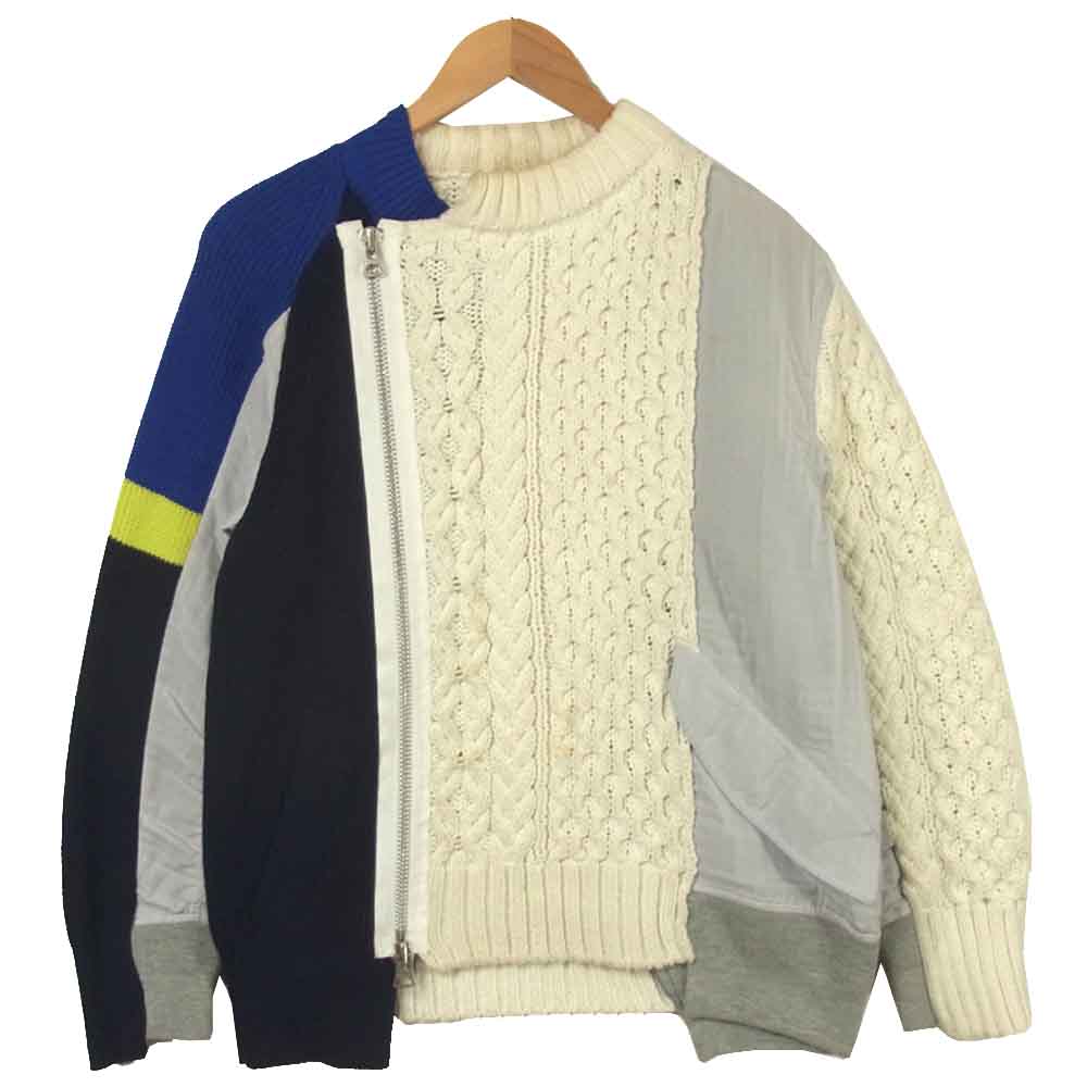 値引 新品未使用 sacai Wool Knit サカイ Pullover Sacai オフホワイト