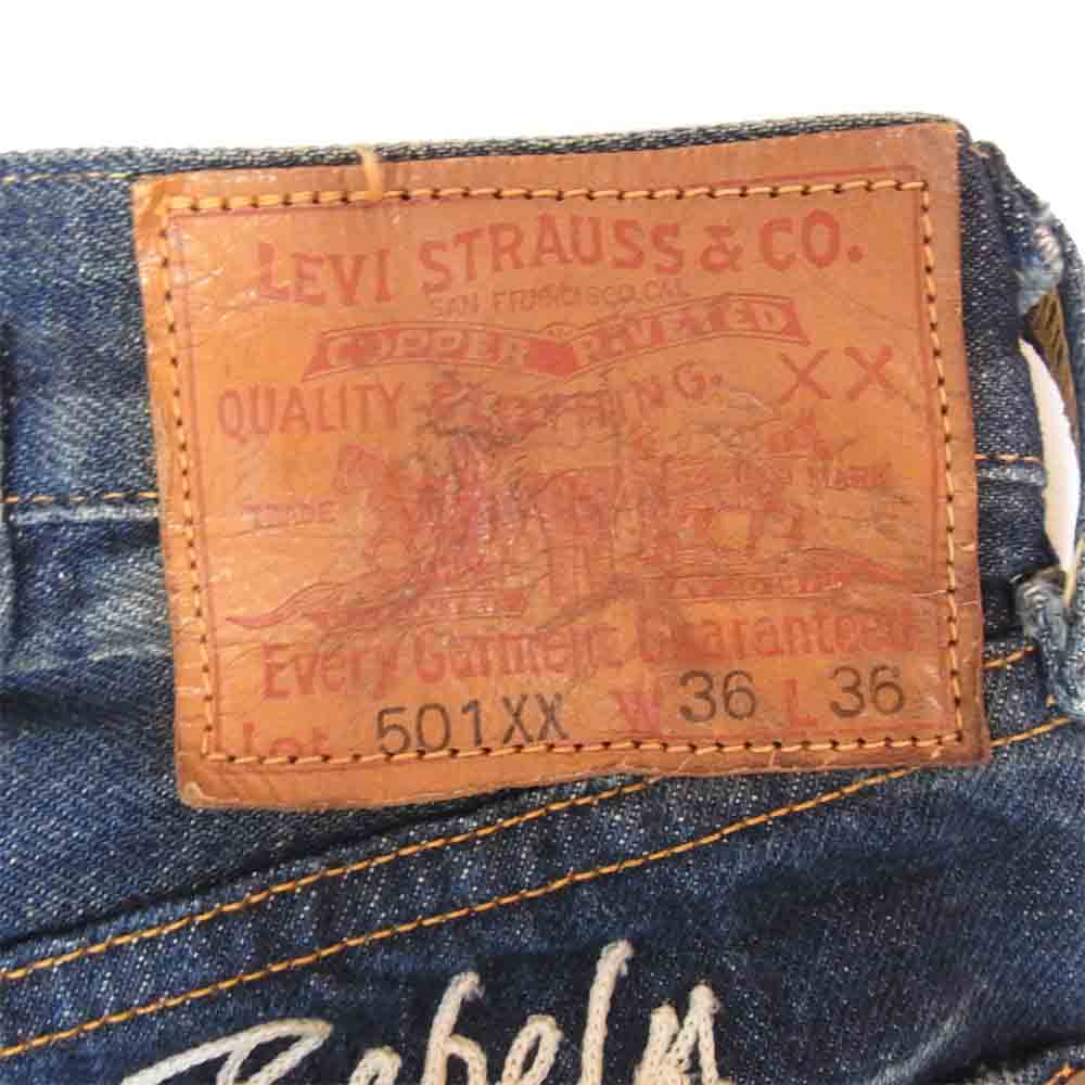 NEIGHBORHOOD ネイバーフッド 33501-0034 Levis リーバイス 501 XX 1933年モデル 加工 ストレート デニムパンツ  インディゴブルー系 36【中古】