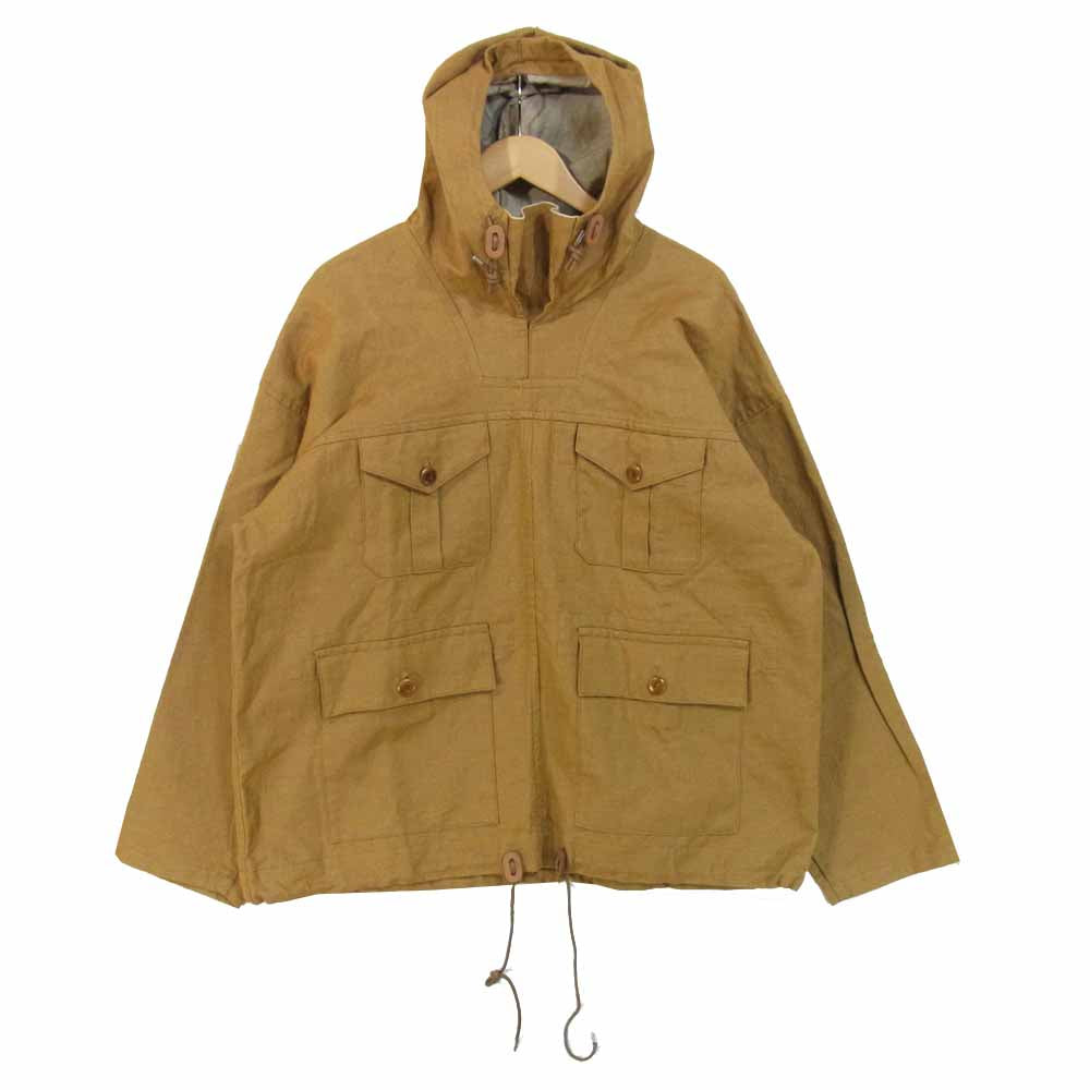 Nigel Cabourn ナイジェルケーボン 8031130101 英国製 プルオーバー スモック パーカー ライトブラウン系 50【美品】【中古】