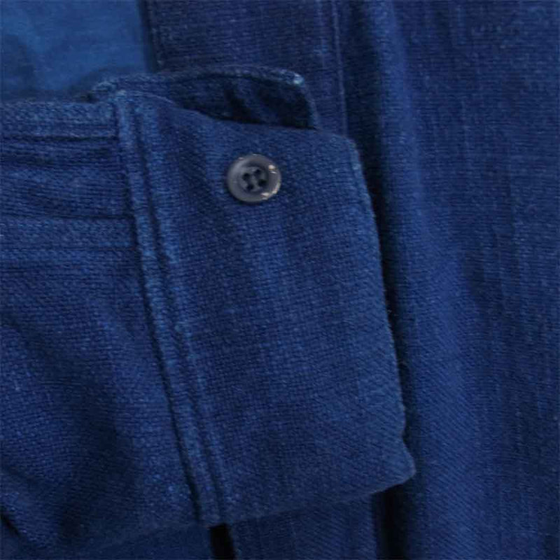 VISVIM ビズビム VS0002023 NORAGI LHAMO SHIRT DK INDIGO 野良着 ラモシャツ コットン カーディガン  ネイビー系 2【中古】