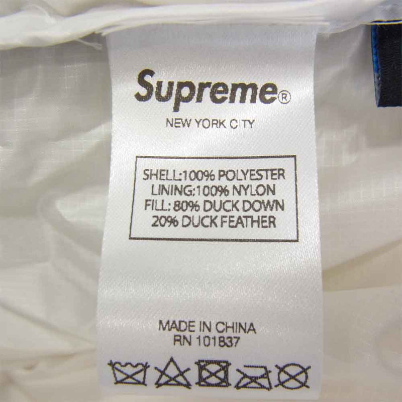 激安通販の Supreme receipt jacket down 20aw S 新品 タグ ダウン