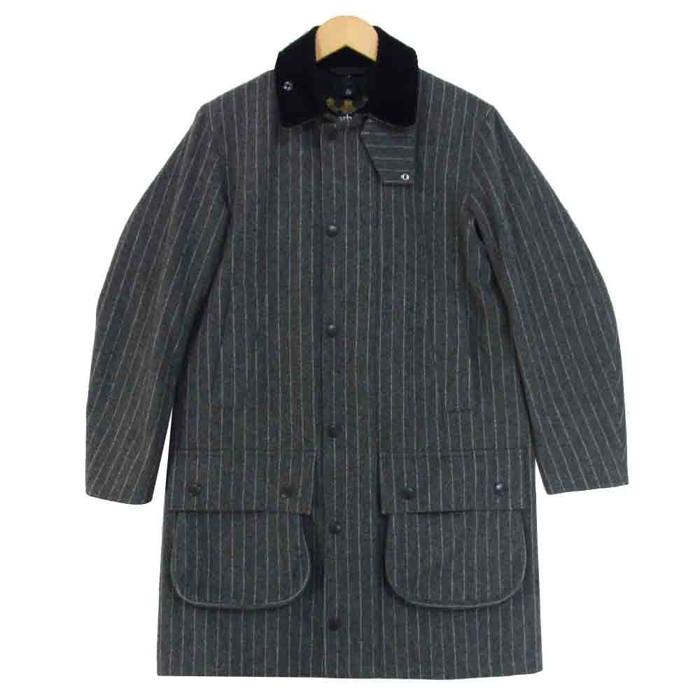 安心の関税送料込み Barbour バブアー SL BORDER Bonded Wool サイズ34