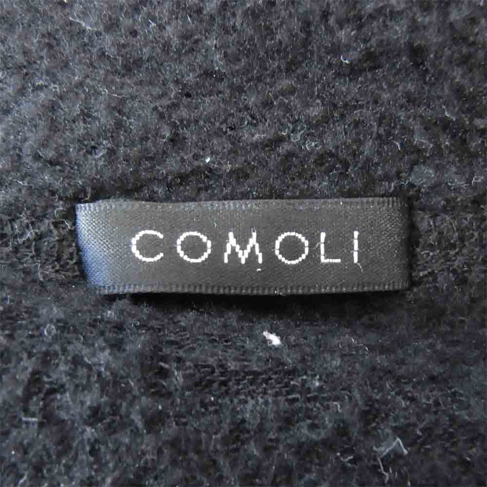 COMOLI コモリ Q03-05018 シルクフリース ハーフジップ プルオーバー