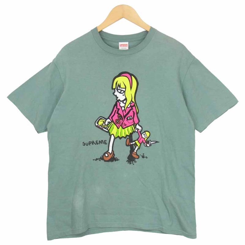 Supreme シュプリーム 19SS Suzie Switchblade Tee スージー ガール プリント Tシャツ ライトグリーン系