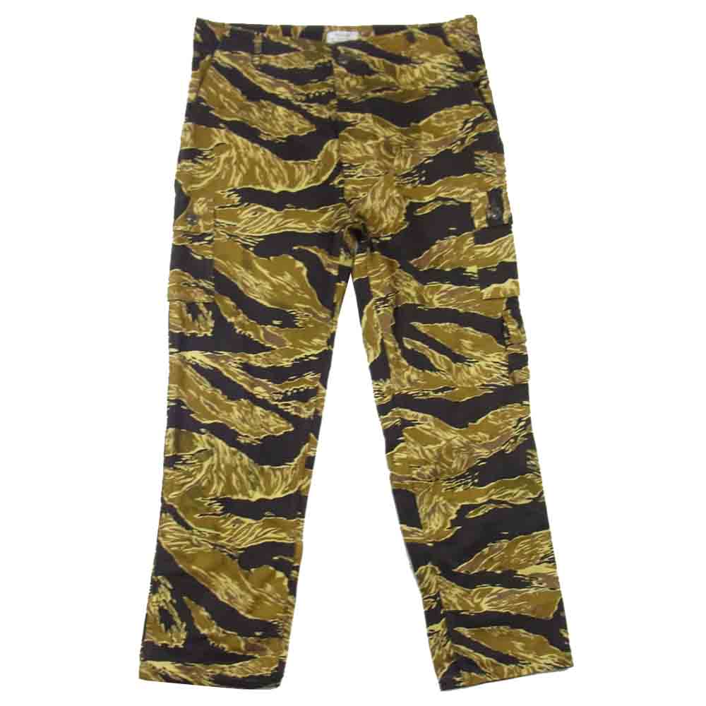 The REAL McCOY'S ザリアルマッコイズ JOHN WAYNE TIGER CAMOUFLAGE TROUSERS ジョンウェイン  タイガーカモ カモ柄 パンツ カーキ系 34【美品】【中古】