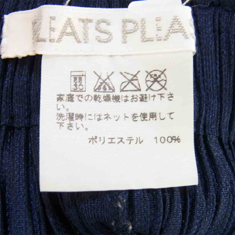 からの PLEATS PLEASE イッセイミヤケ パンツ ネイビー サイズ3 M相当