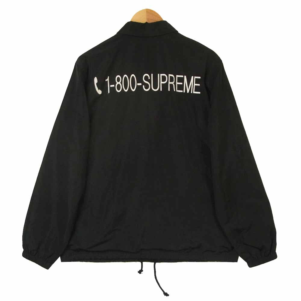 Supreme シュプリーム 19AW 1-800 Coaches Jacket コーチ ジャケット 中国製 ポリエステル ブラック系 M【中古】