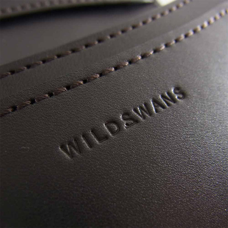 WILDSWANS ワイルドスワンズ SURGE サージ EB イングリッシュブライドル レザー カードケース 名刺入れ  ブラック系【新古品】【未使用】【中古】