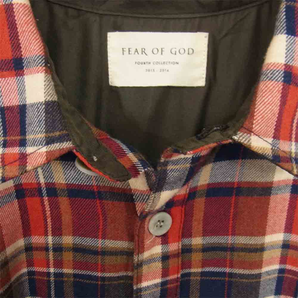 フィア オブ ゴッド FEAR OF GOD バック ジップ チェック シャツ kenza.re