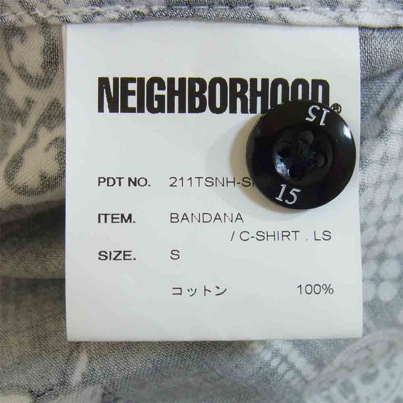 NEIGHBORHOOD ネイバーフッド 21SS 211TSNH-SHM10 BANDANA C-SHIRT