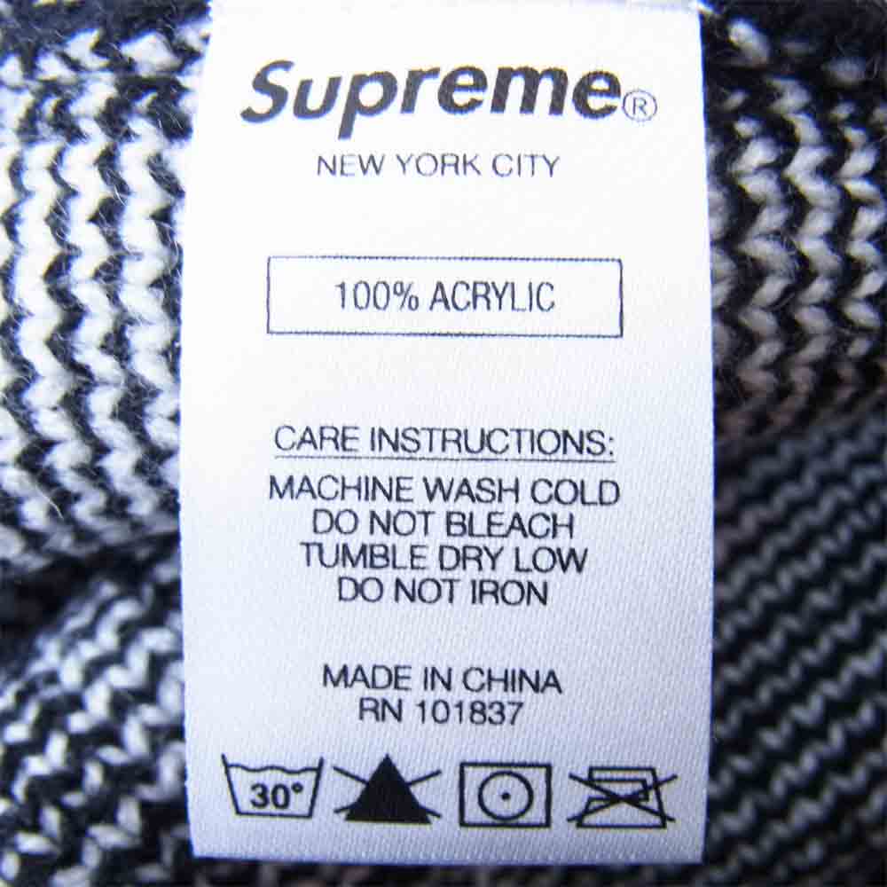 Supreme シュプリーム New York Sweater ニューヨーク ニット セーター 白×黒 S【美品】【中古】