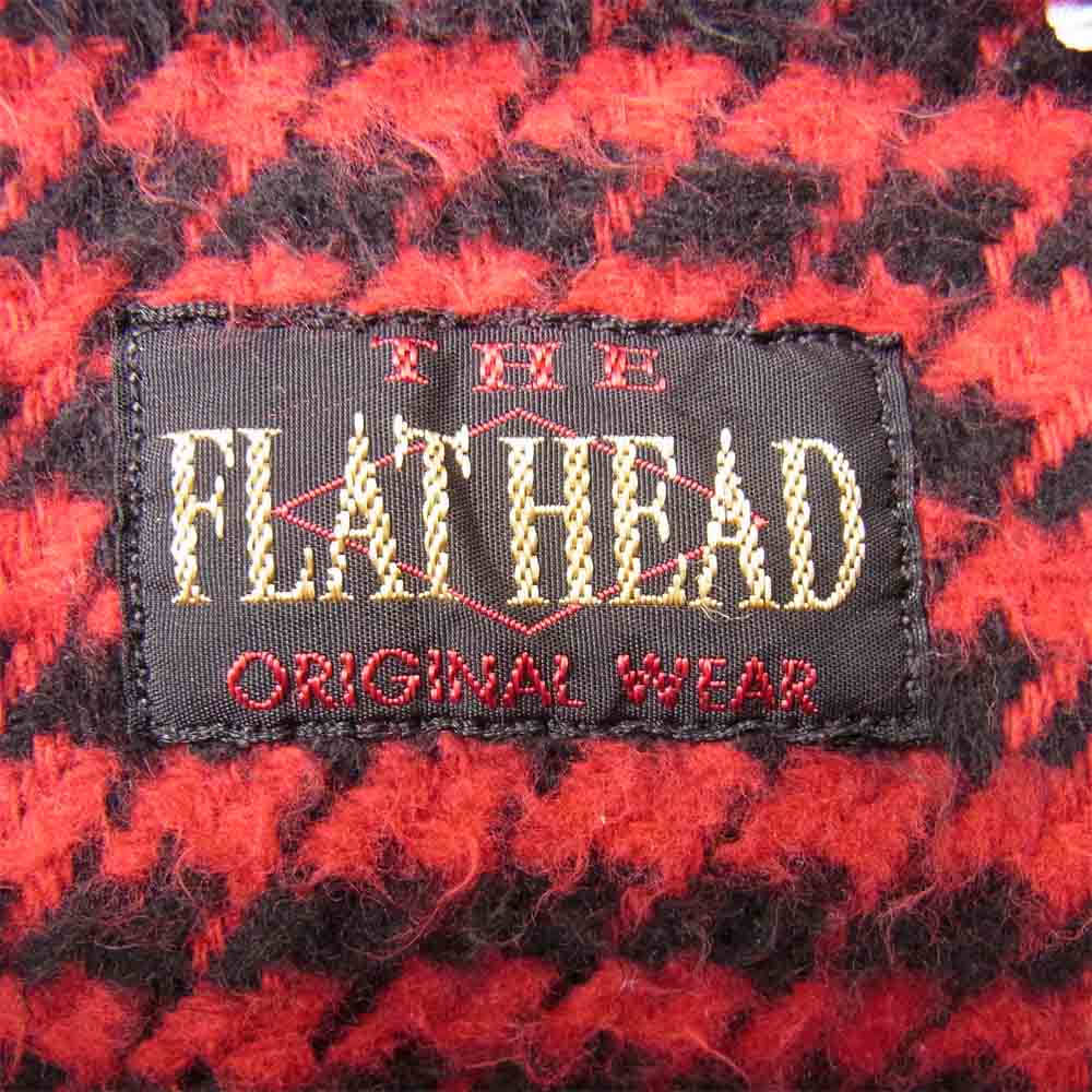 品番 THE FLAT HEADフラットヘッド千鳥柄 ヘビーネル ワークシャツ 最