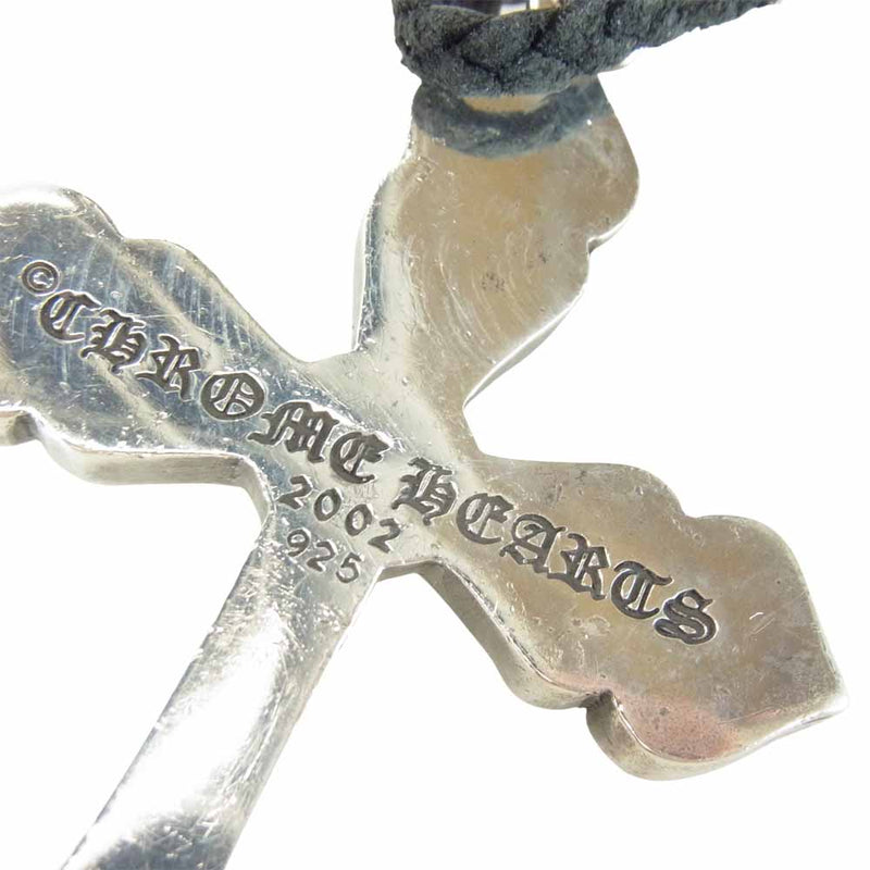 CHROME HEARTS クロムハーツ（原本無） SPADE CROSS ラージ スペード クロス ペンダント ネックレス シルバー系【中古】