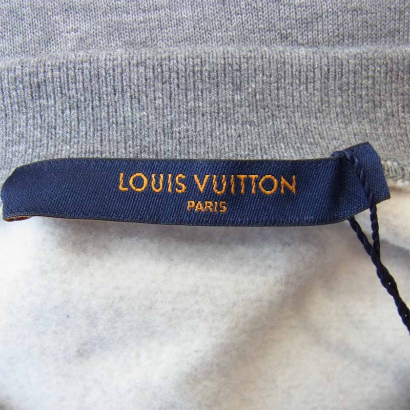 LOUIS VUITTON ルイ・ヴィトン 20AW 1A7X6Y × ニゴー NIGO SQUARED LV SWEATSHIRT スクエアード  LV ロゴ プリントスウェット グレー系 S【新古品】【未使用】【中古】