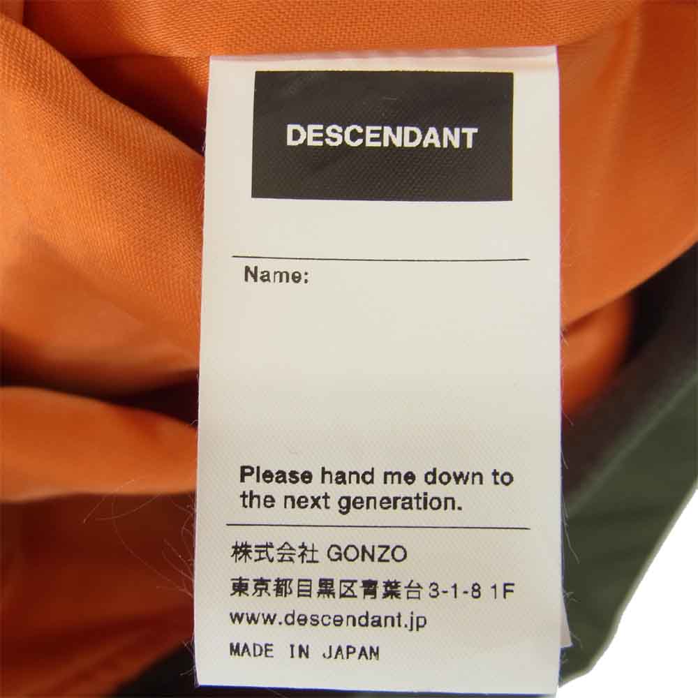 買い保障できる DESCENDANT ディセンダント D-MA1-M NYLON JACKET