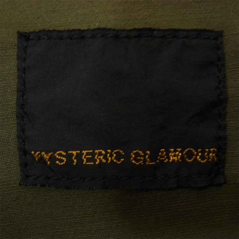 定番入荷 HYSTERIC GLAMOUR ワッペン付 ミリタリーシャツ