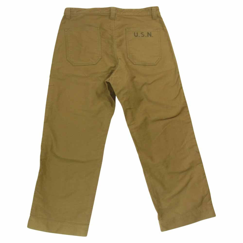 The REAL McCOY'S ザリアルマッコイズ USN N-1 TROUSERS MODIFY モディファイド ミリタリー トラウザー パンツ  カーキ系 L【中古】