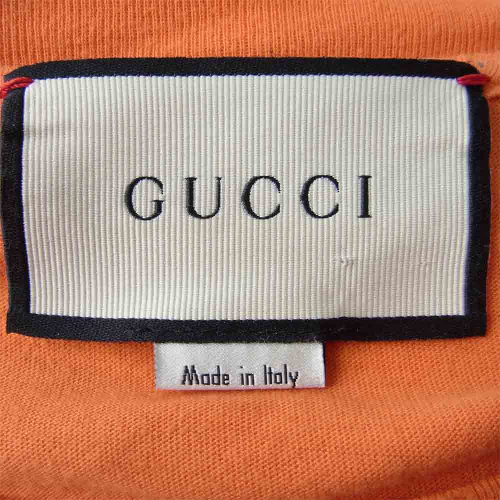 GUCCI グッチ 国内正規 ヴィンテージ加工 GGロゴ プリント Tシャツ