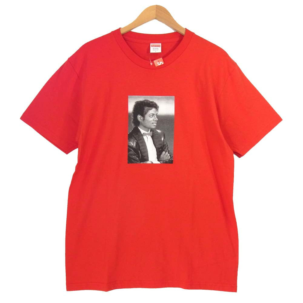 Supreme シュプリーム 17SS Michael Jackson Tee マイケル?ジャクソン Tシャツ レッド系 L【新古品】【未使用】【中古】