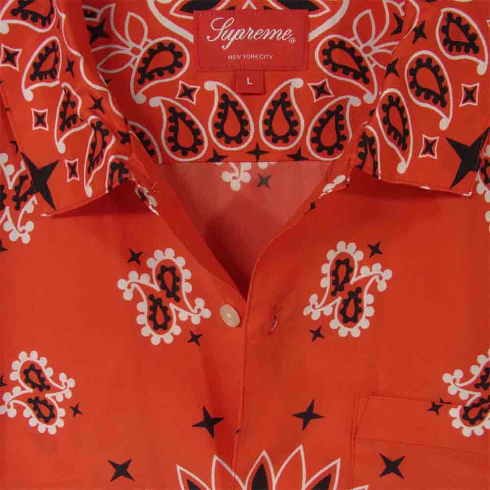 Supreme シュプリーム 21SS Bandana Silk S/S Shirt バンダナ シルク