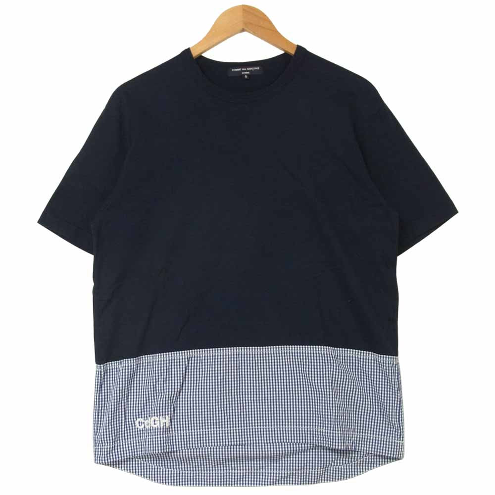 4-90【人気】コムデギャルソンオム 切り替えTシャツ 直売大特価 メンズ