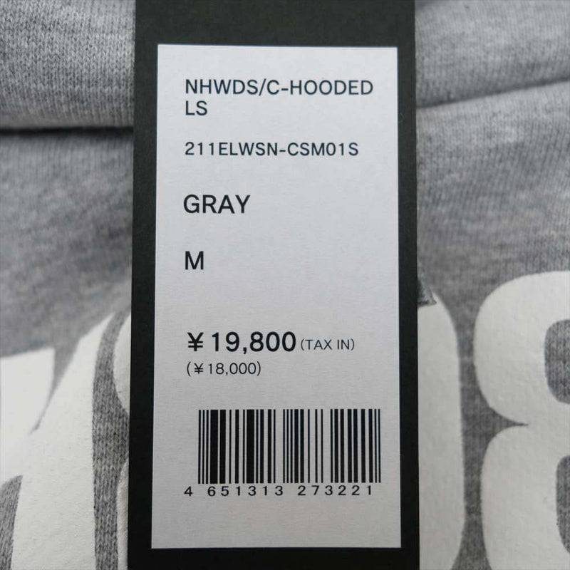 NEIGHBORHOOD ネイバーフッド 21SS 211ELWSN-CSM01S × ウィンダンシー WIND AND SEA 21SS  211ELWSN-CSM01S NHWDS C-HOODED LS フーデッド ロングスリーブ パーカー グレー系 M【新古品】【未使用】【中古】
