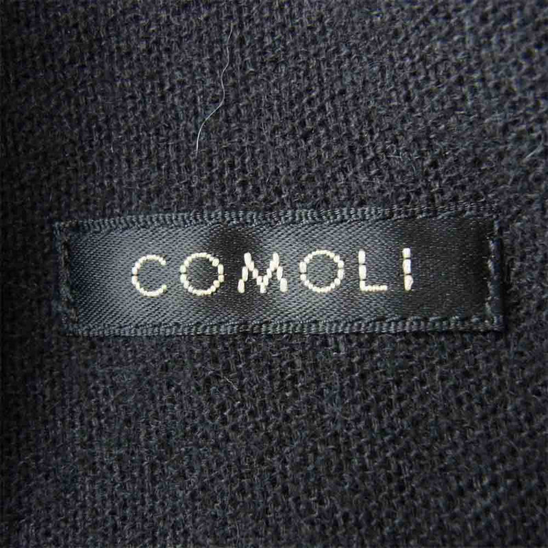 COMOLI コモリ 21SS T01-01028 カシミア和紙 ジャケット ブラック系