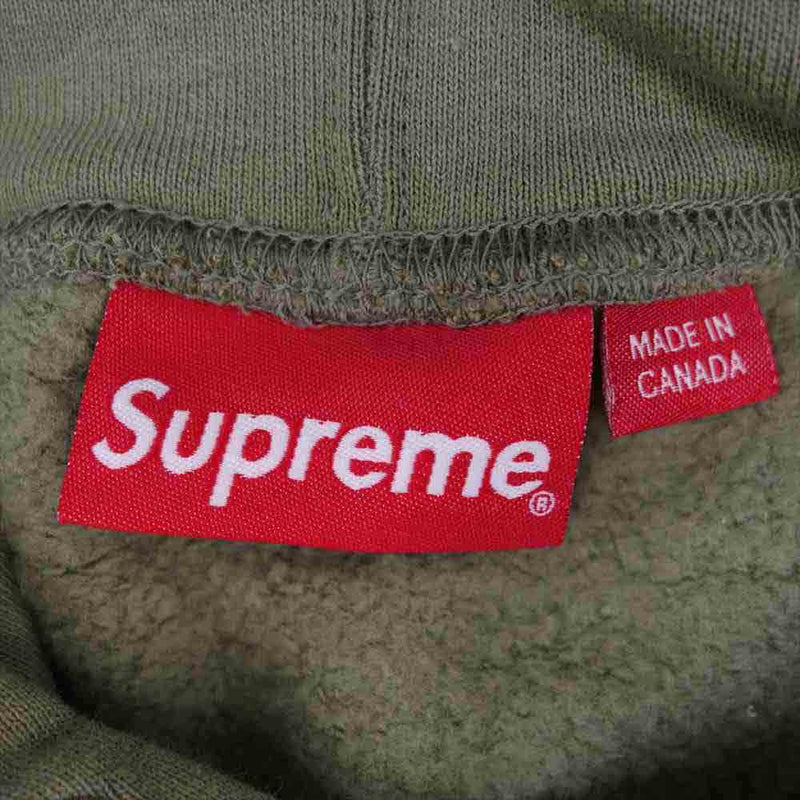 Supreme シュプリーム 21SS shine hooded sweatshirt Light Olive シャイン フーデッド スウェット  カーキ系 L【新古品】【未使用】【中古】