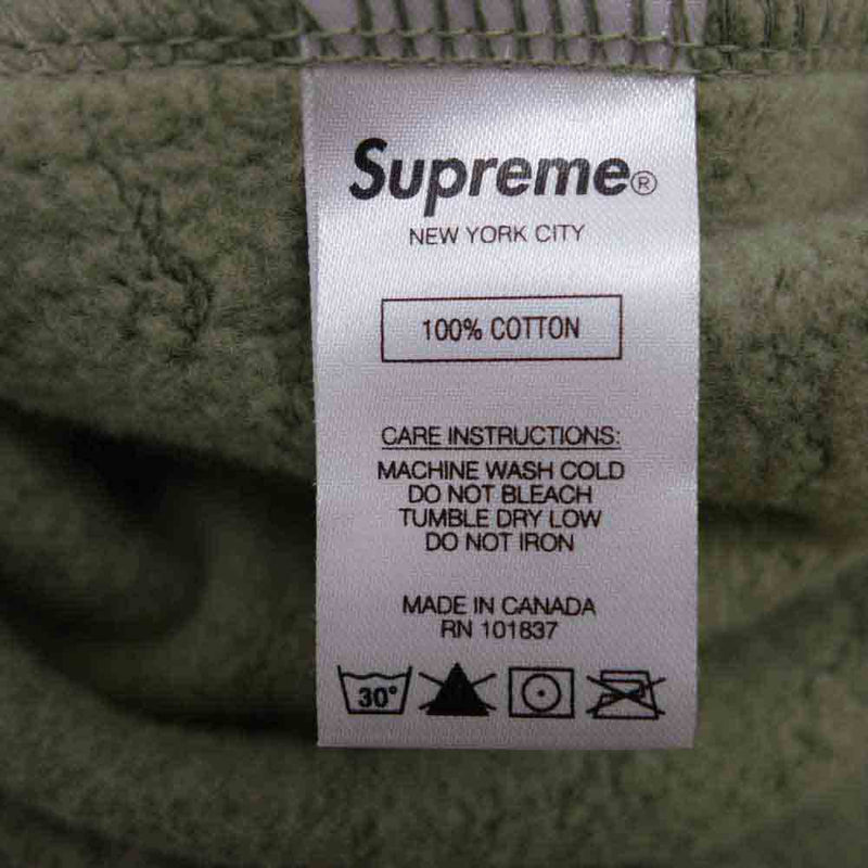 Supreme シュプリーム 21SS shine hooded sweatshirt Light Olive