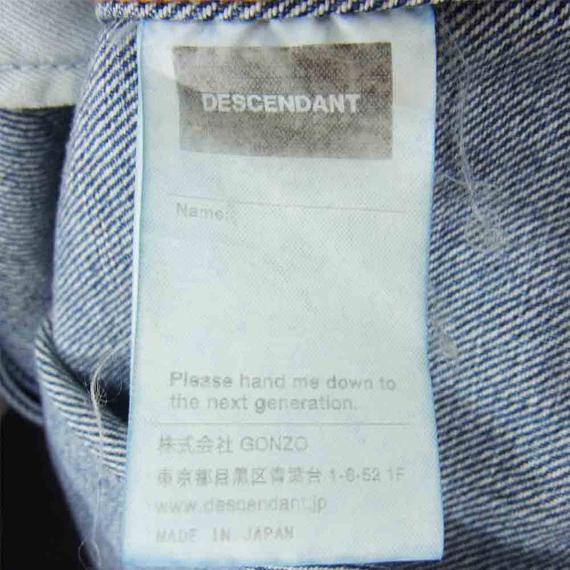 DESCENDANT ディセンダントRANCH DENIM JACKET