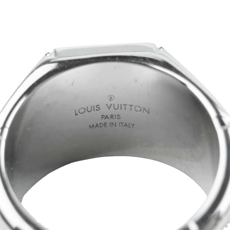 LOUIS VUITTON ルイ・ヴィトン M62488 シグネットリング モノグラム リング イタリア製 シルバー系 M 20号【中古】