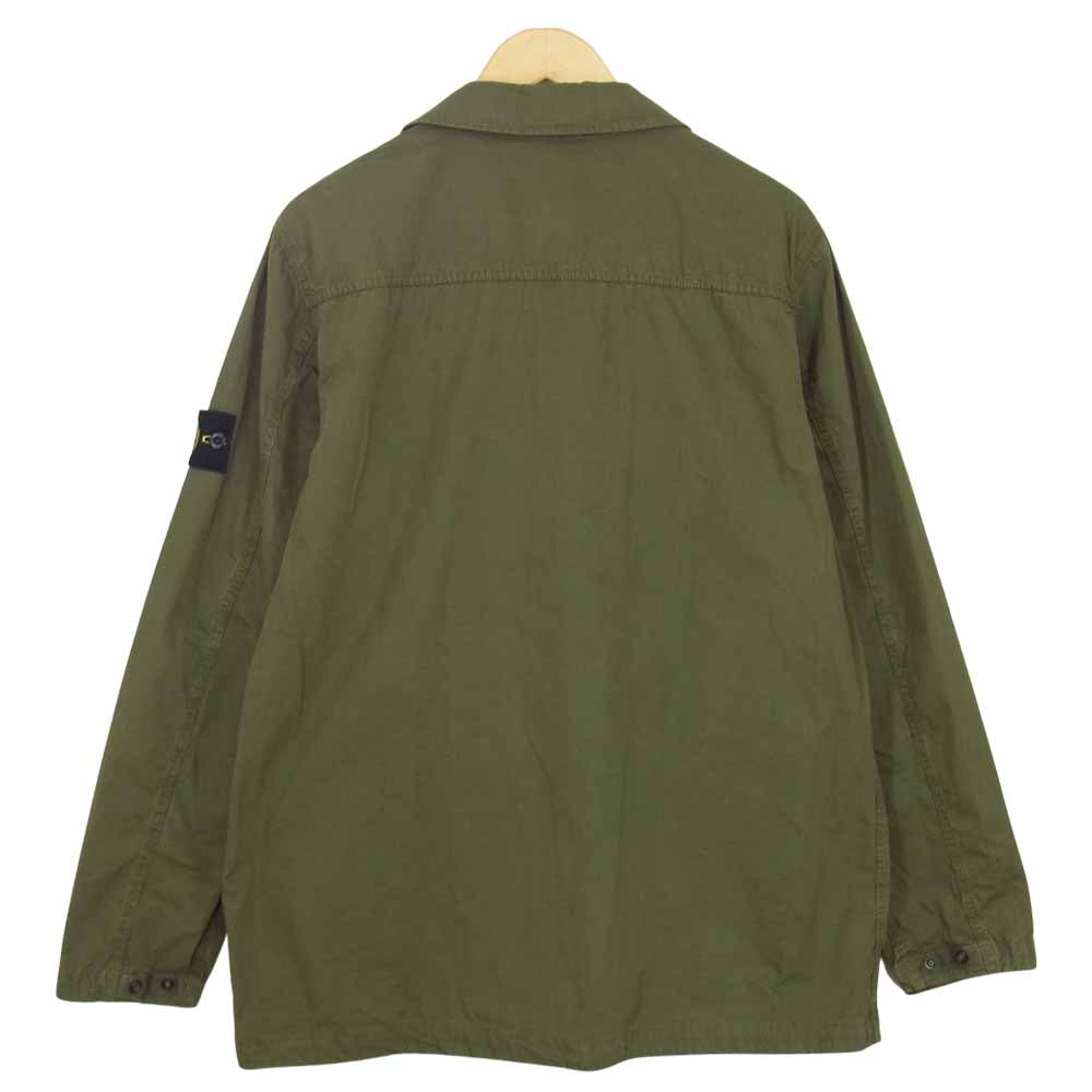 STONE ISLAND ストーンアイランド 国内正規品 USED加工 ミリタリージャケット カーキ系 XL【美品】【中古】