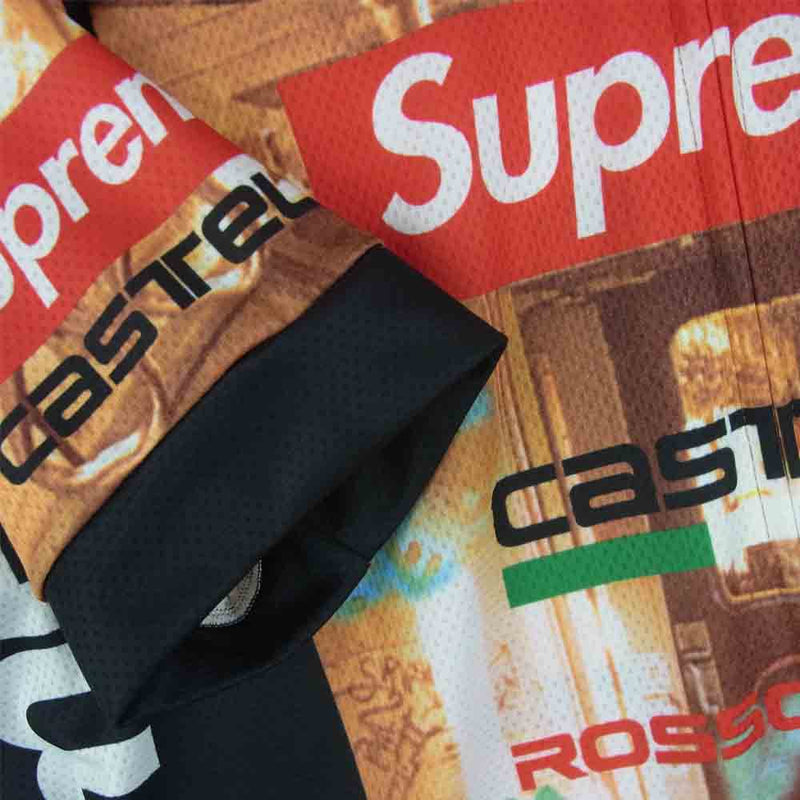 Supreme シュプリーム 20SS Castelli Subway Cycle Jersey カステリ サイクリング サイクル ジャージ  オレンジ系 L【新古品】【未使用】【中古】