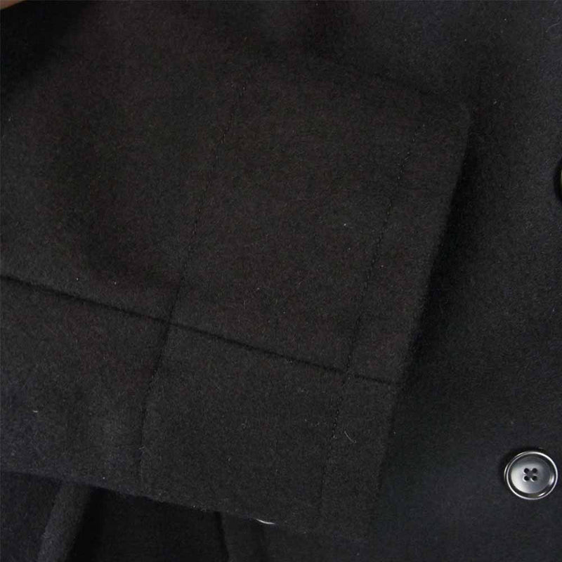 ANATOMICA アナトミカ CD LONG COAT WOOL MELTON メルトン ロング Pコート ブラック系 S【極上美品】【中古】