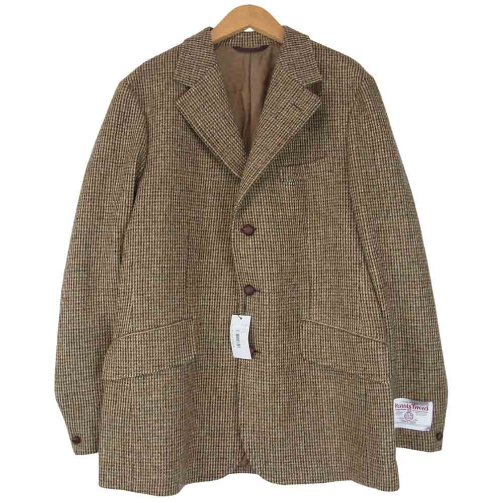 ANATOMICA アナトミカ 530-542-06 DUNN JACKET HARRIS TWEED ハリスツイード ウール ジャケット ブラウン系  ブラウン系 42【新古品】【未使用】【中古】