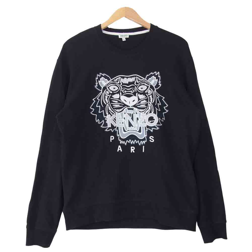 KENZO ケンゾー 国内正規品 TIGER タイガー スウェット トレーナー ブラック系 XL【中古】