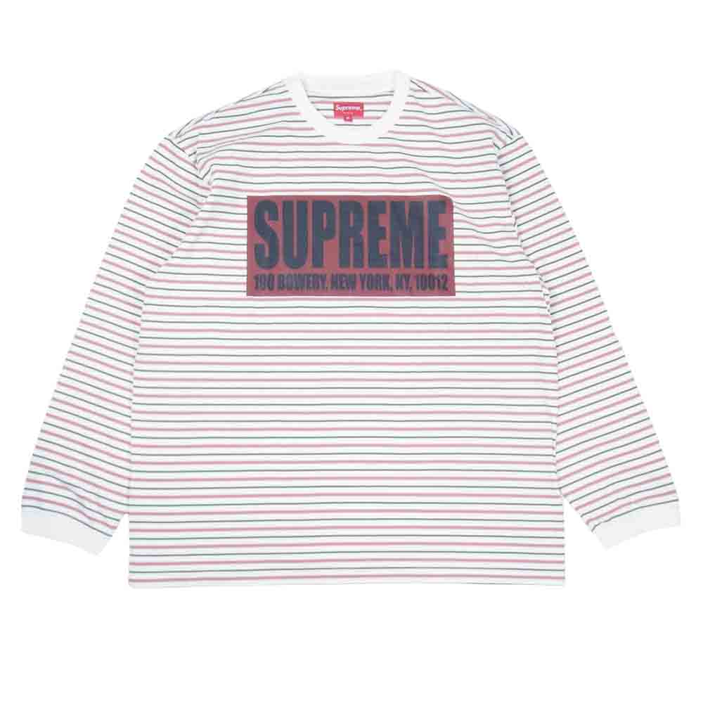 期間限定 新品 supreme21ssThin stripe L S Top 正規品 tdh