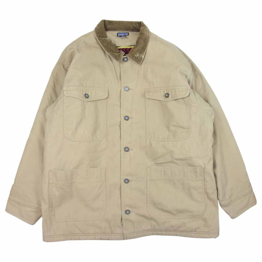 patagonia パタゴニア 04AW 27051 NUEVO RANGE JACKET 裏フリース ヌエボ レンジ コート カバーオール  ジャケット ベージュ系 L【中古】