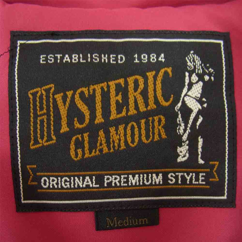 最安値 HYSTERIC HYSTERIC GLAMOUR ワッペン付き ワッペン付フーデッド