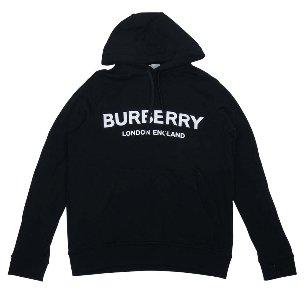 BURBERRY バーバリー 20SS 8009509 国内正規品 LEXSTONE LOGO HOODIE ロゴ パーカー ブラック系 S【中古】