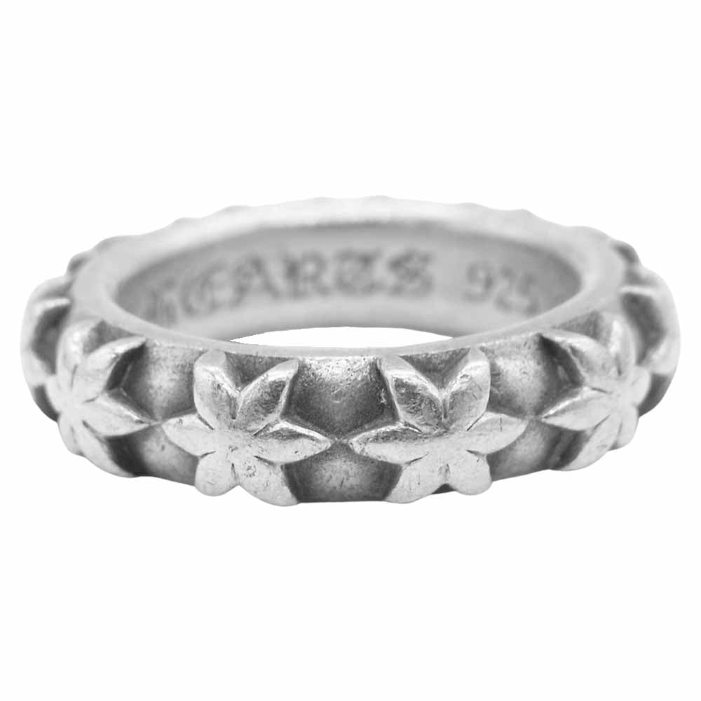 CHROME HEARTS クロムハーツ（原本無） STAR BAND RING スター バンド リング シルバー系【中古】