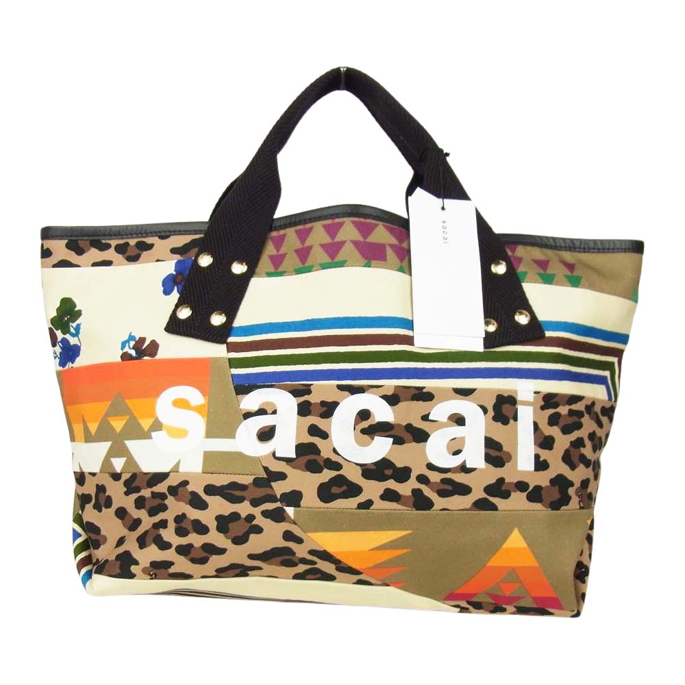 Sacai サカイ ２１SS 21-0193S Hank Willis Thomas LOVEOVERRULES TOTE Bag グラフィック  トート バッグ 664 OS【新古品】【未使用】【中古】