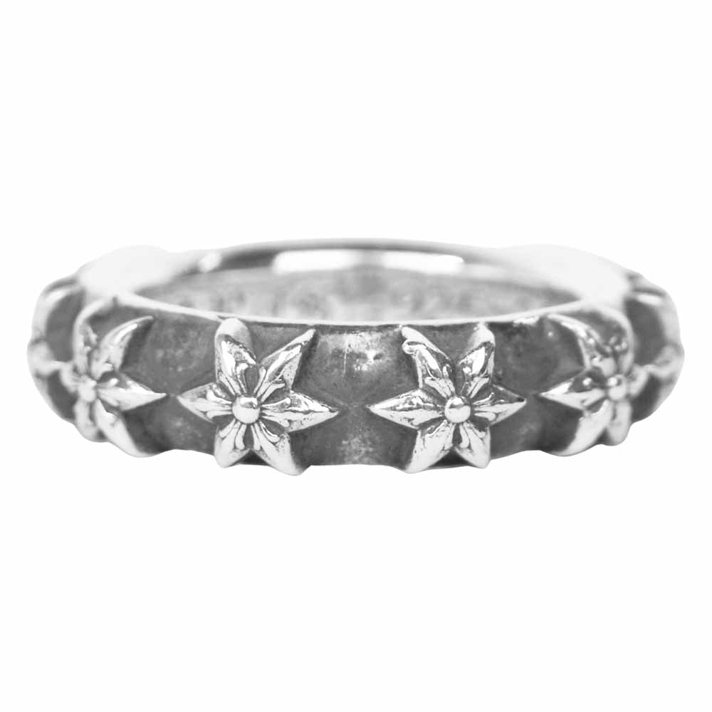 CHROME HEARTS クロムハーツ（原本無） STAR BAND RING スター バンド