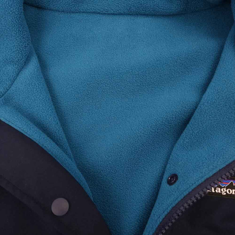 patagonia パタゴニア 15AW 25385 Reversible Snap-T Glissade Pullover リバーシブルスナップT  グリセード プルオーバー ネイビー系 ブルー系 XS【美品】【中古】