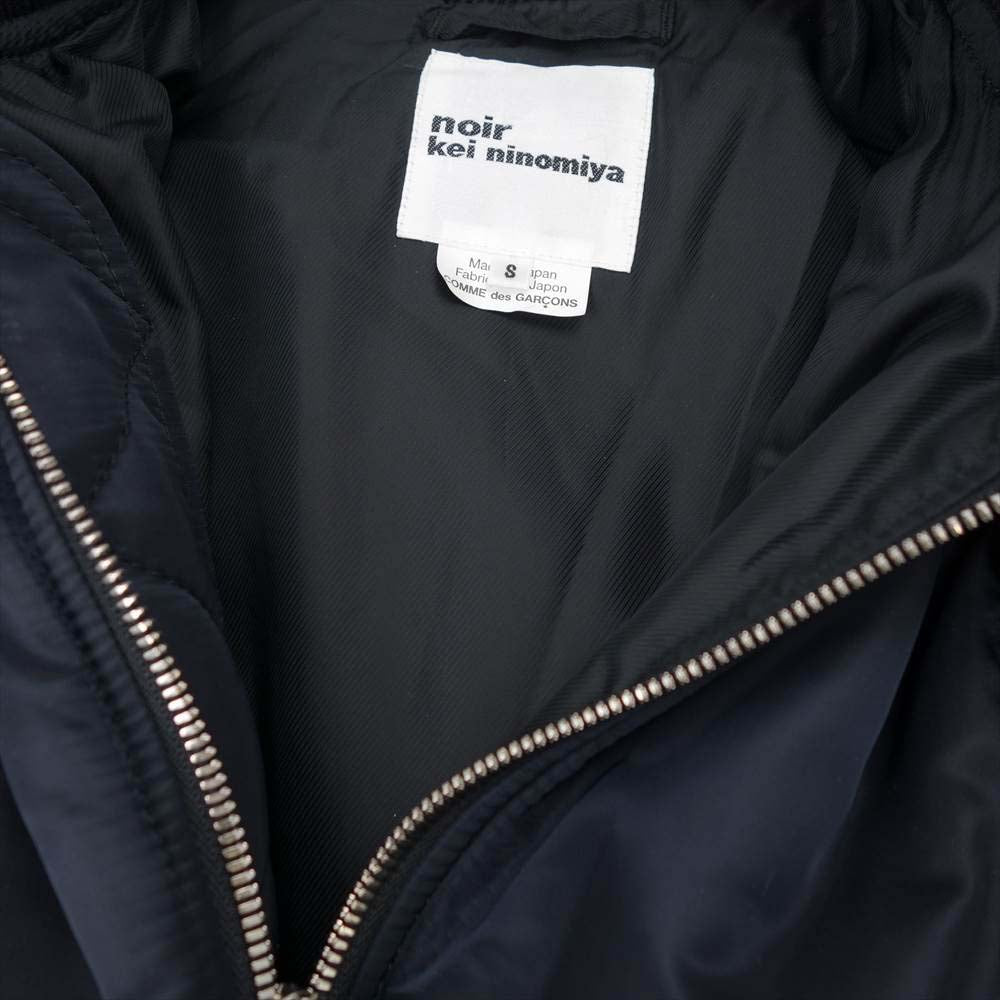 COMME des GARCONS コムデギャルソン noir kei ninomiya ノワールケイニノミヤ 3B-J026 AD2018 再構築  ドッキング MA-1 Aライン ボンバージャケット ブラック系 S【中古】