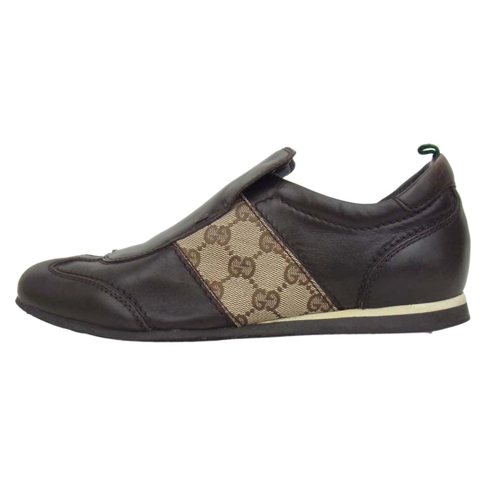 2年保証』 GUCCI グッチ レザー GUCCI スニーカー グッチ ① ワイン