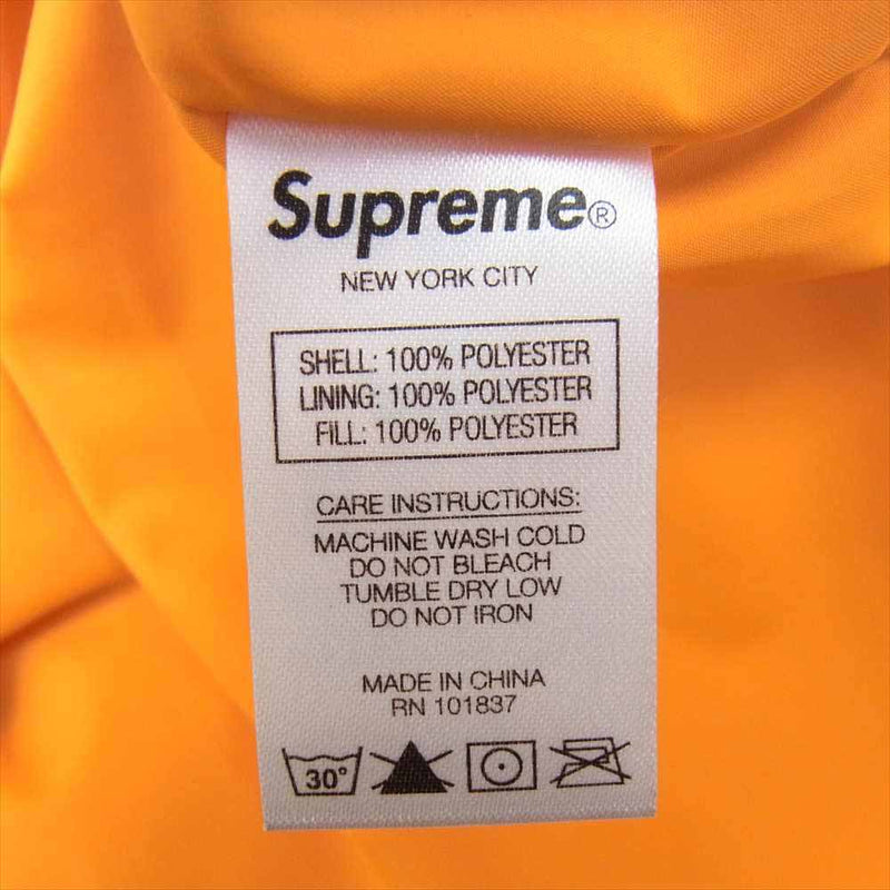 日本最級 Supreme New York city シュープリームオレンジジャケット