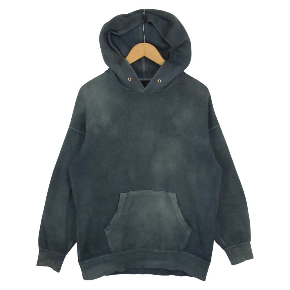 VISVIM ビズビム 18AW UNEVEN DYE JUMBO HOODIE PO NAVY 加工